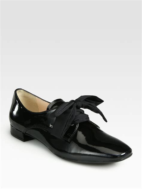 prada oxfords womens|Prada leather oxfords.